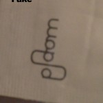 You could tell from the outline of the font